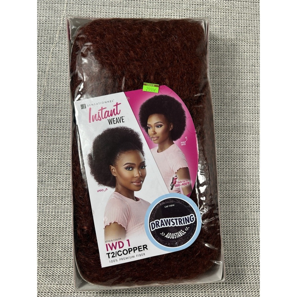Sensationnel Instant Weave - Half Wig (Adjustable Drawstring) - IWD 1 T2/Copper